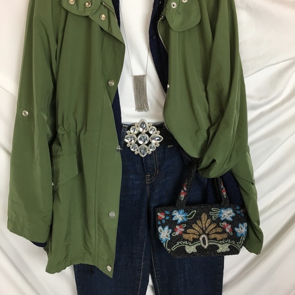 Sanctuary Scout Green Light Anorak Size L - Picture 5 of 8